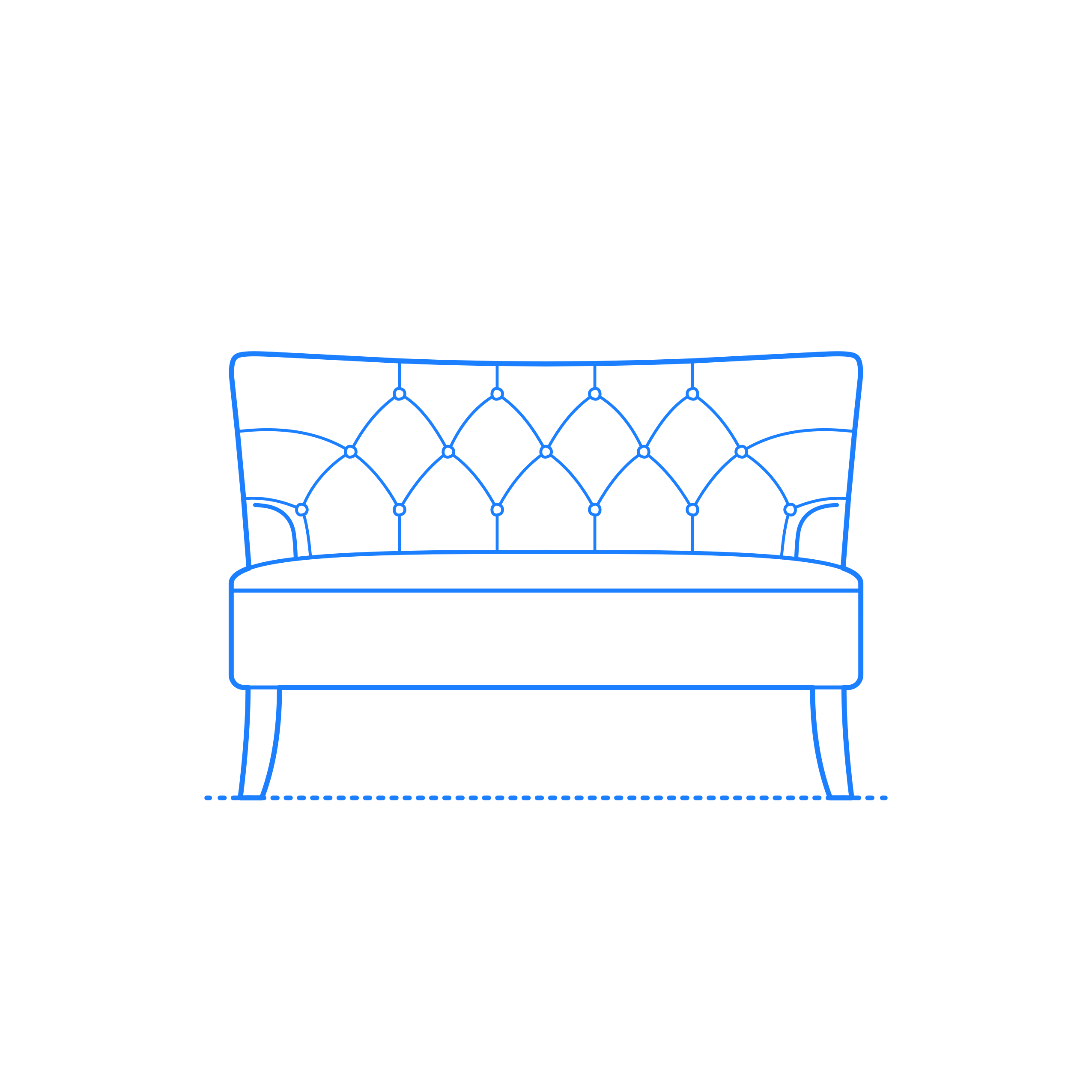 Furniture Settee Jezebel Settee Editable Svg Line Art Free Vectors